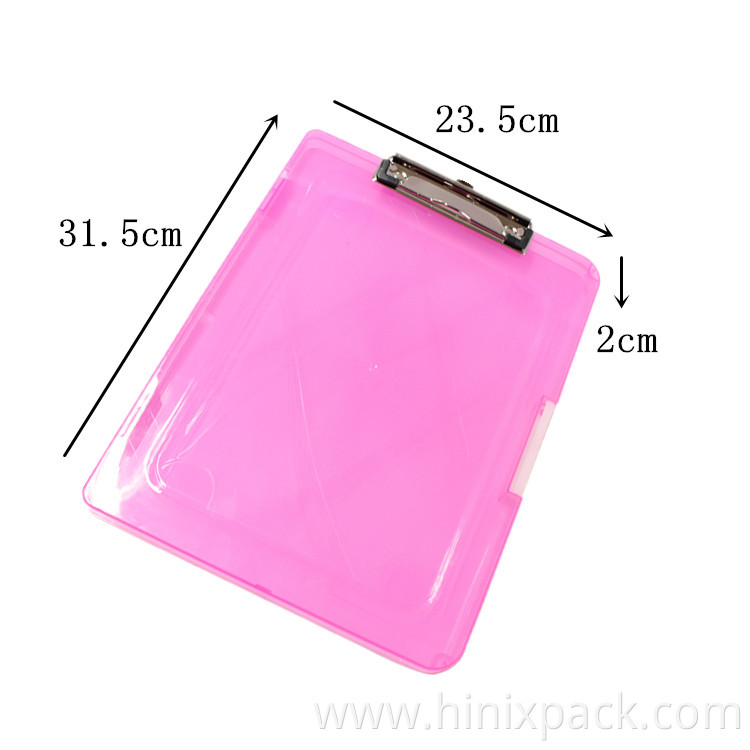 Storage Clipboard A4 Plastic File Folder